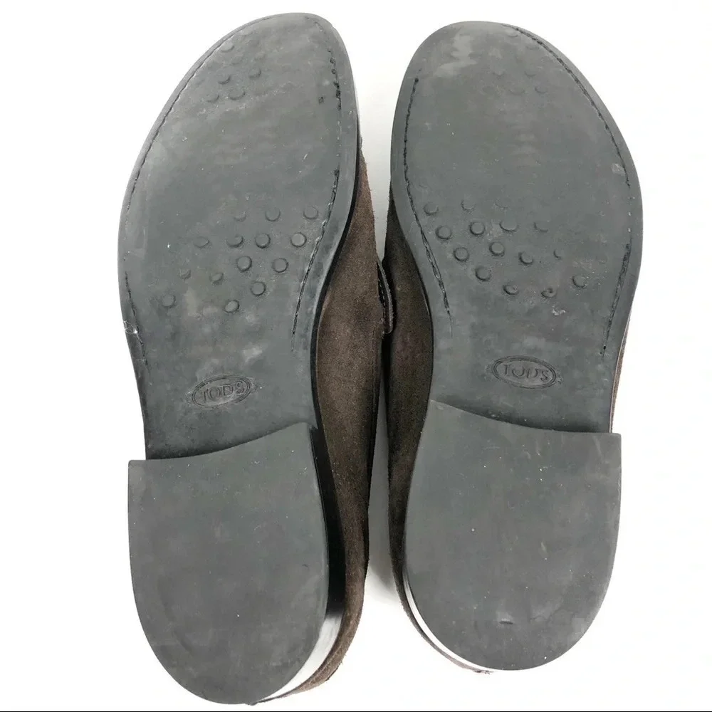 Tod’s | Men’s Brown Suede Penny Loafers